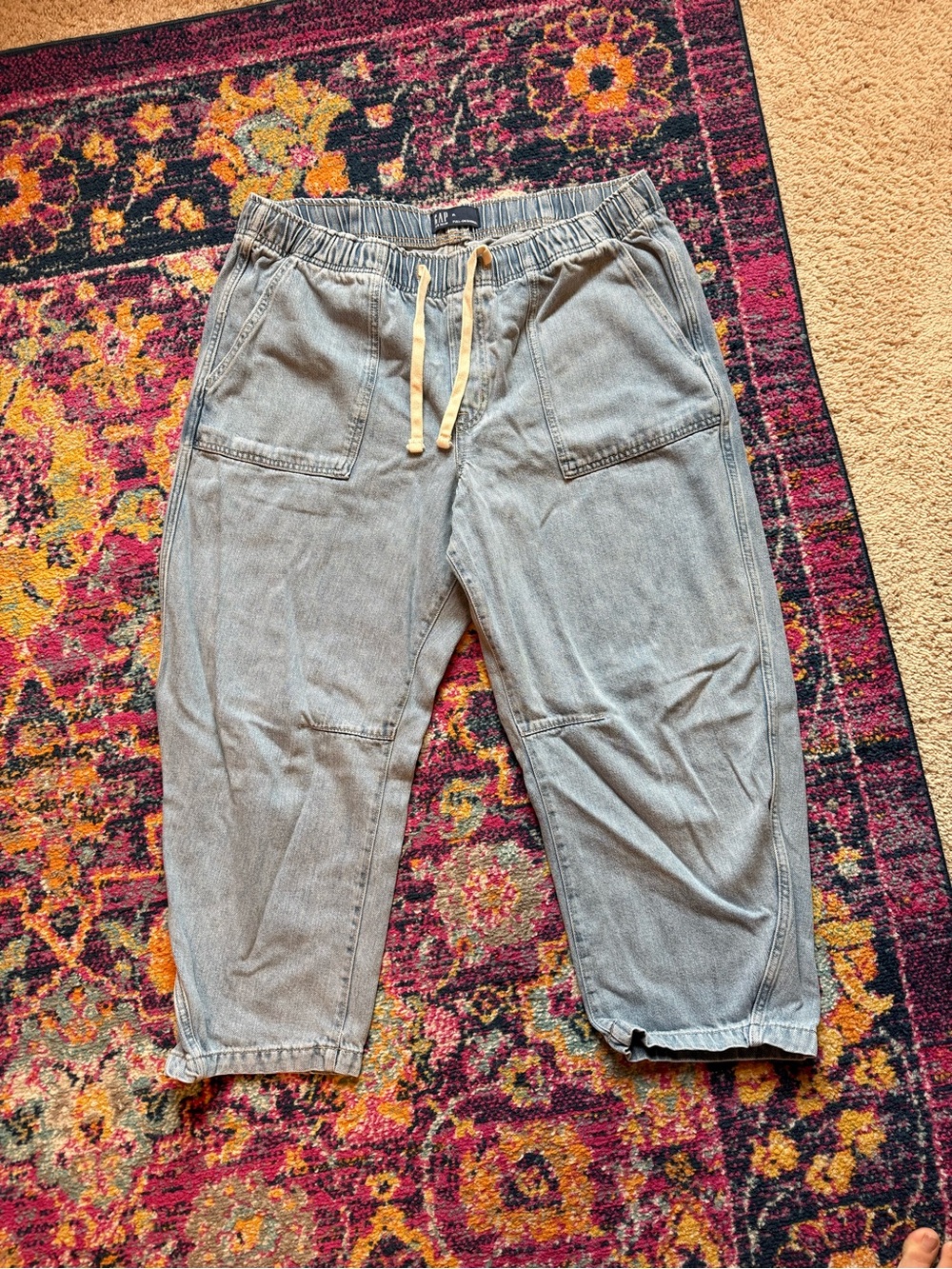 GAP Light Wash Barrel Jeans